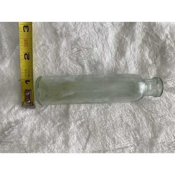 Other - Clear Rectangular Medicine Bottle Applied Lip Collectible Glass 1880 Era